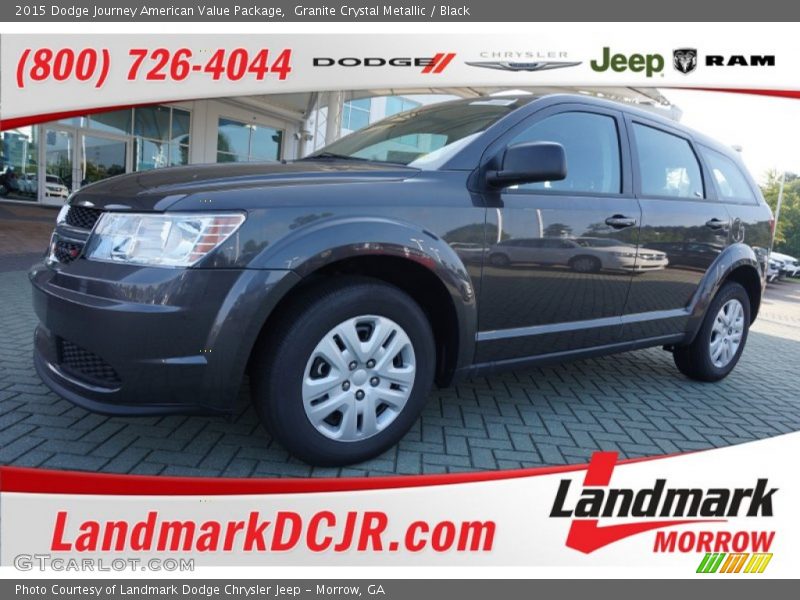 Granite Crystal Metallic / Black 2015 Dodge Journey American Value Package