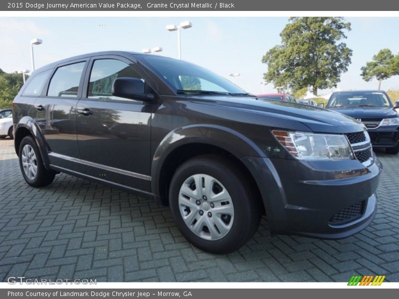 Granite Crystal Metallic / Black 2015 Dodge Journey American Value Package