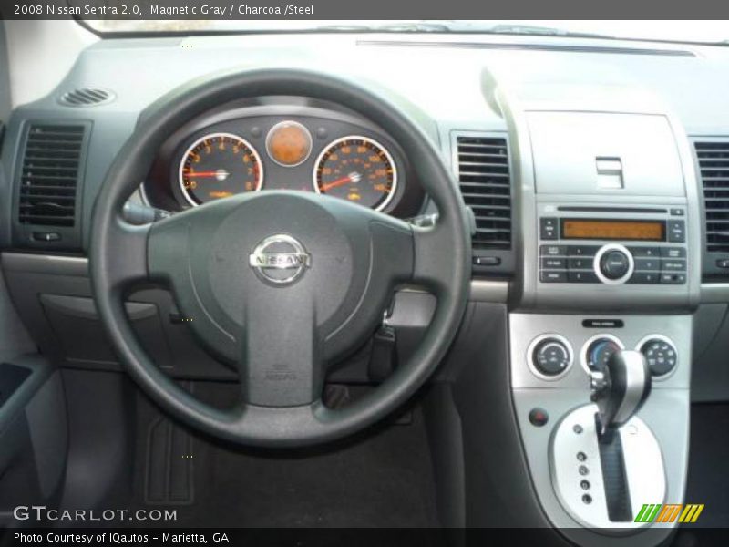 Magnetic Gray / Charcoal/Steel 2008 Nissan Sentra 2.0