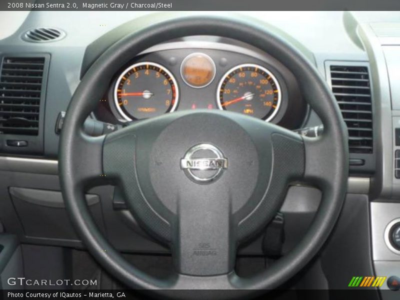 Magnetic Gray / Charcoal/Steel 2008 Nissan Sentra 2.0