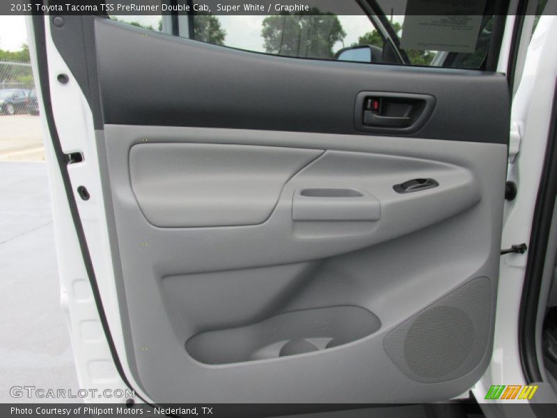 Super White / Graphite 2015 Toyota Tacoma TSS PreRunner Double Cab