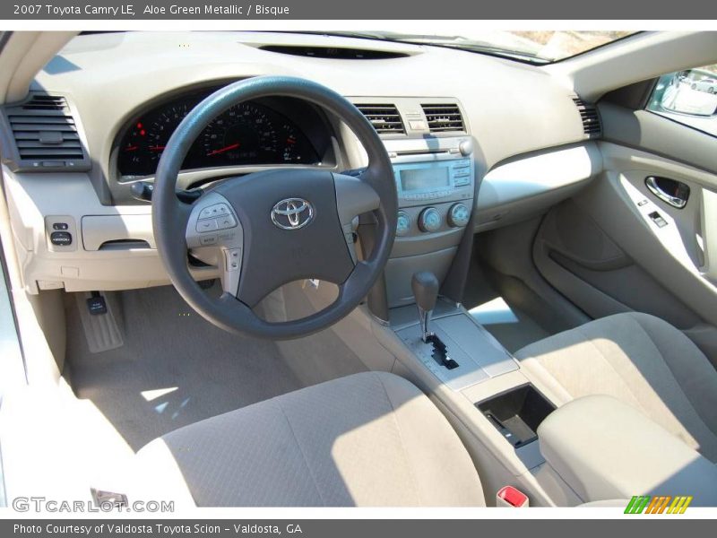 Aloe Green Metallic / Bisque 2007 Toyota Camry LE
