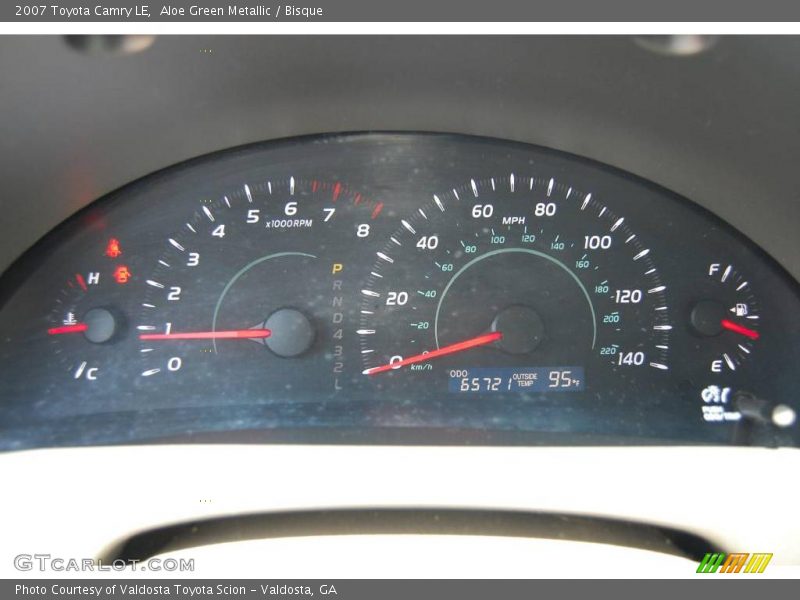 Aloe Green Metallic / Bisque 2007 Toyota Camry LE