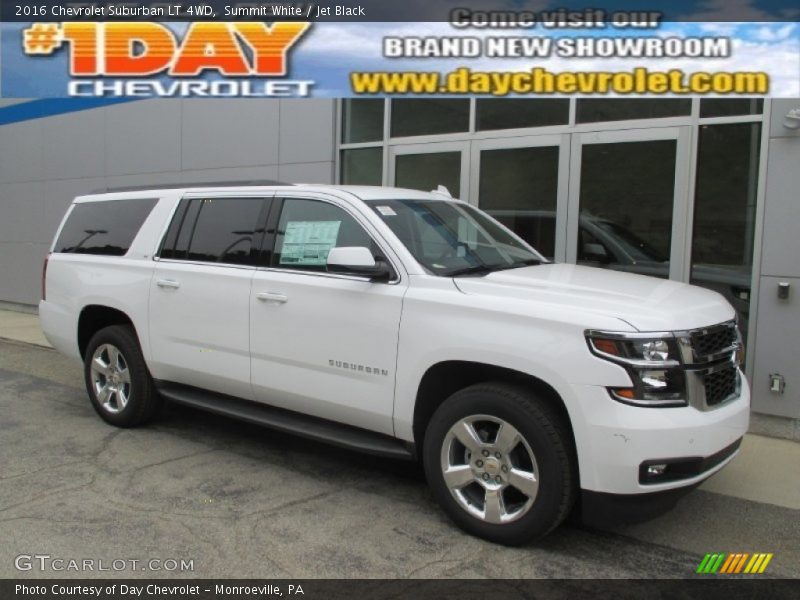 Summit White / Jet Black 2016 Chevrolet Suburban LT 4WD