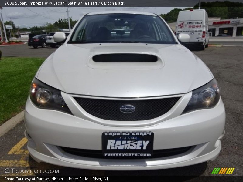 Satin White Pearl / Carbon Black 2008 Subaru Impreza WRX Sedan