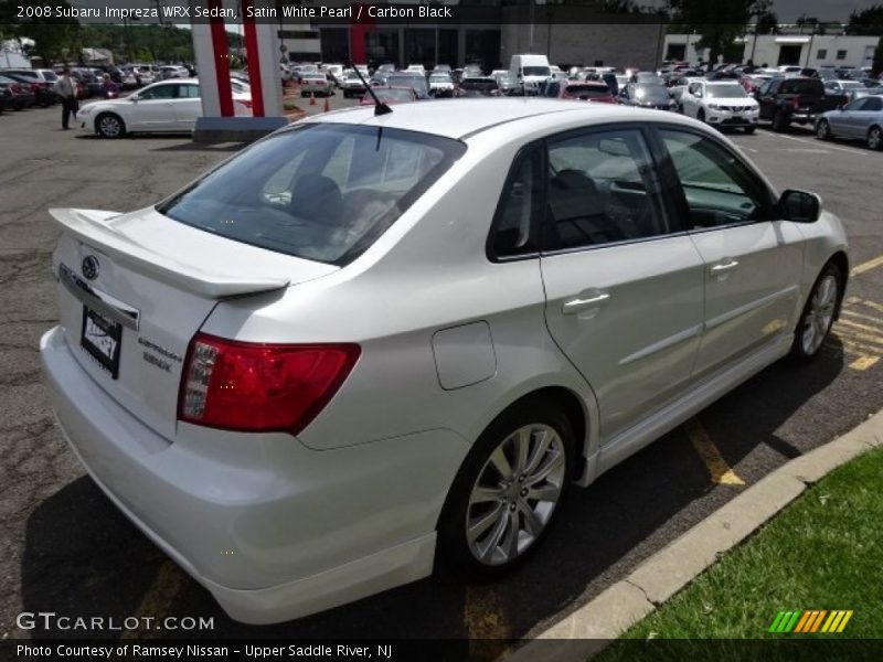 Satin White Pearl / Carbon Black 2008 Subaru Impreza WRX Sedan