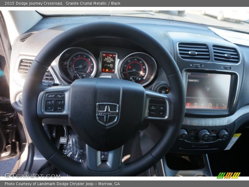 Granite Crystal Metallic / Black 2015 Dodge Journey Crossroad