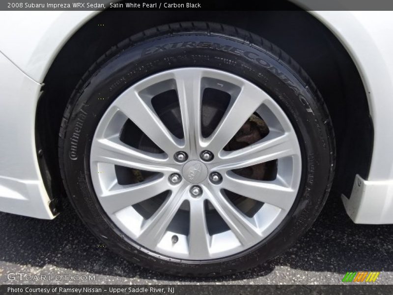 Satin White Pearl / Carbon Black 2008 Subaru Impreza WRX Sedan
