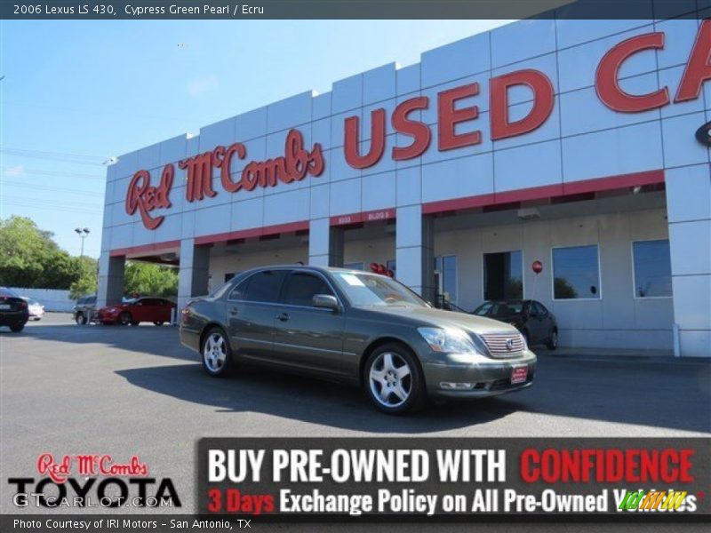 Cypress Green Pearl / Ecru 2006 Lexus LS 430