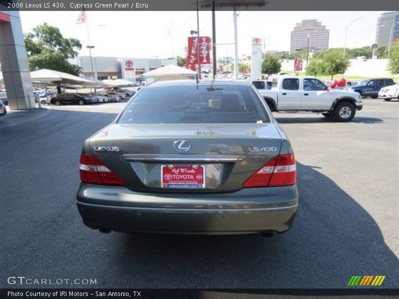 Cypress Green Pearl / Ecru 2006 Lexus LS 430