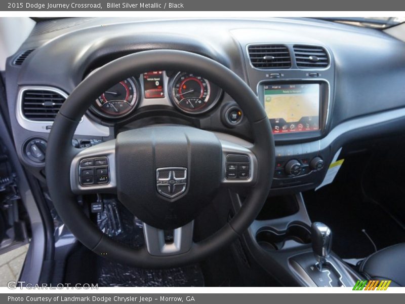 Billet Silver Metallic / Black 2015 Dodge Journey Crossroad