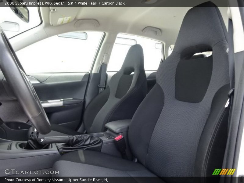 Satin White Pearl / Carbon Black 2008 Subaru Impreza WRX Sedan
