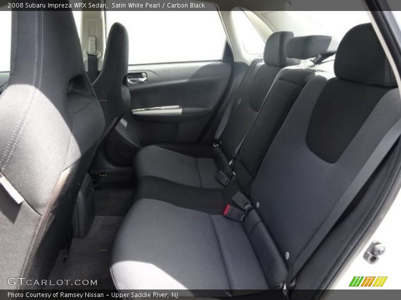 Satin White Pearl / Carbon Black 2008 Subaru Impreza WRX Sedan