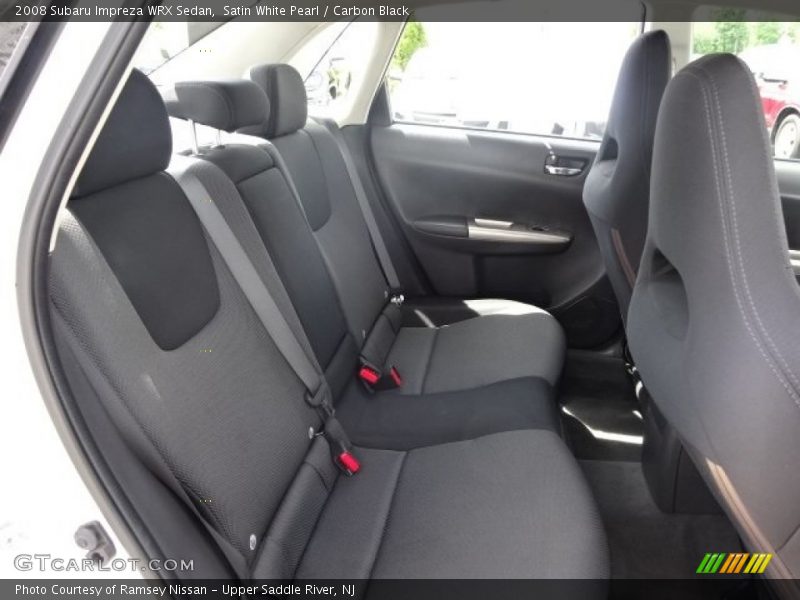 Satin White Pearl / Carbon Black 2008 Subaru Impreza WRX Sedan
