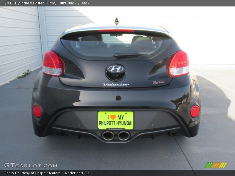 Ultra Black / Black 2015 Hyundai Veloster Turbo