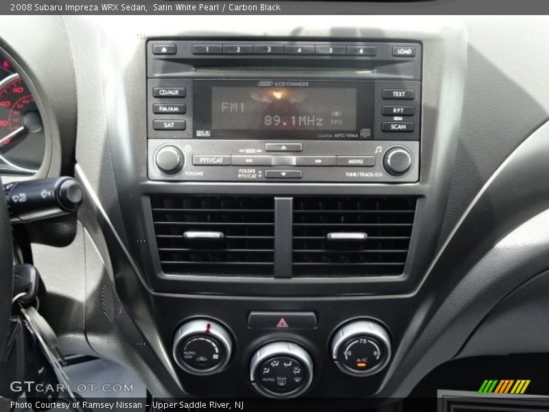 Satin White Pearl / Carbon Black 2008 Subaru Impreza WRX Sedan