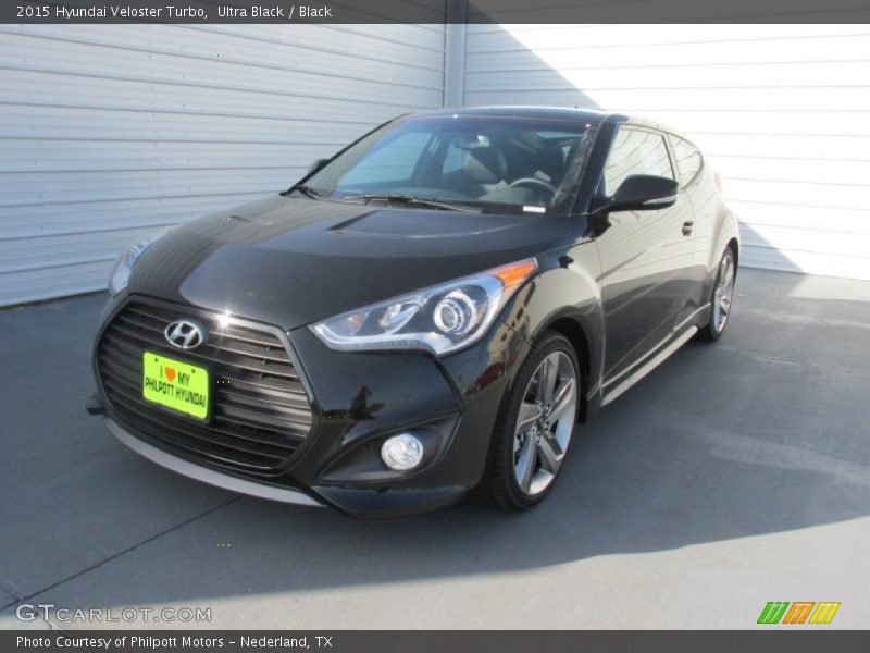 Ultra Black / Black 2015 Hyundai Veloster Turbo