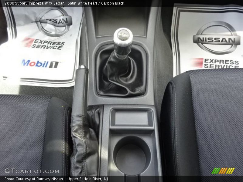 Satin White Pearl / Carbon Black 2008 Subaru Impreza WRX Sedan