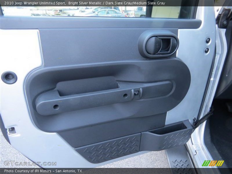 Bright Silver Metallic / Dark Slate Gray/Medium Slate Gray 2010 Jeep Wrangler Unlimited Sport