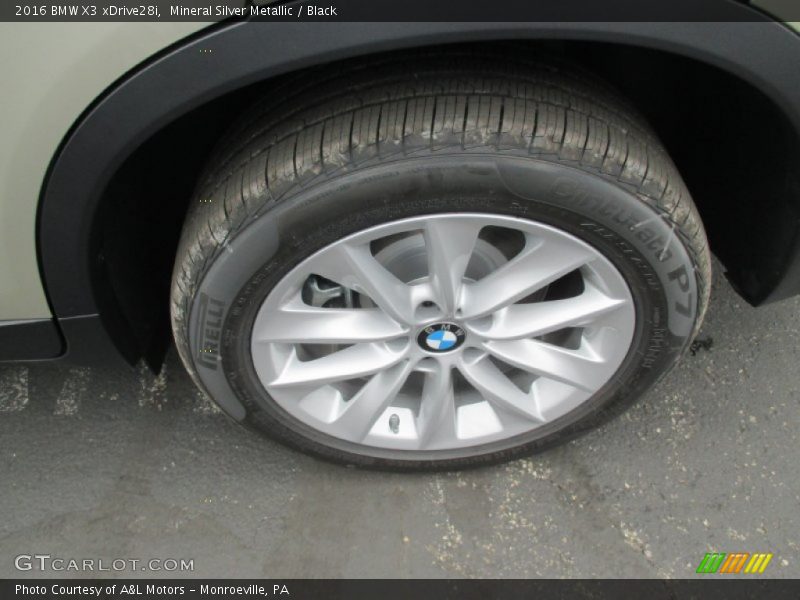 Mineral Silver Metallic / Black 2016 BMW X3 xDrive28i