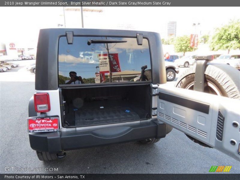 Bright Silver Metallic / Dark Slate Gray/Medium Slate Gray 2010 Jeep Wrangler Unlimited Sport