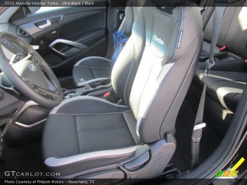 Ultra Black / Black 2015 Hyundai Veloster Turbo
