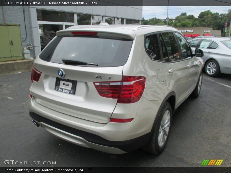 Mineral Silver Metallic / Black 2016 BMW X3 xDrive28i