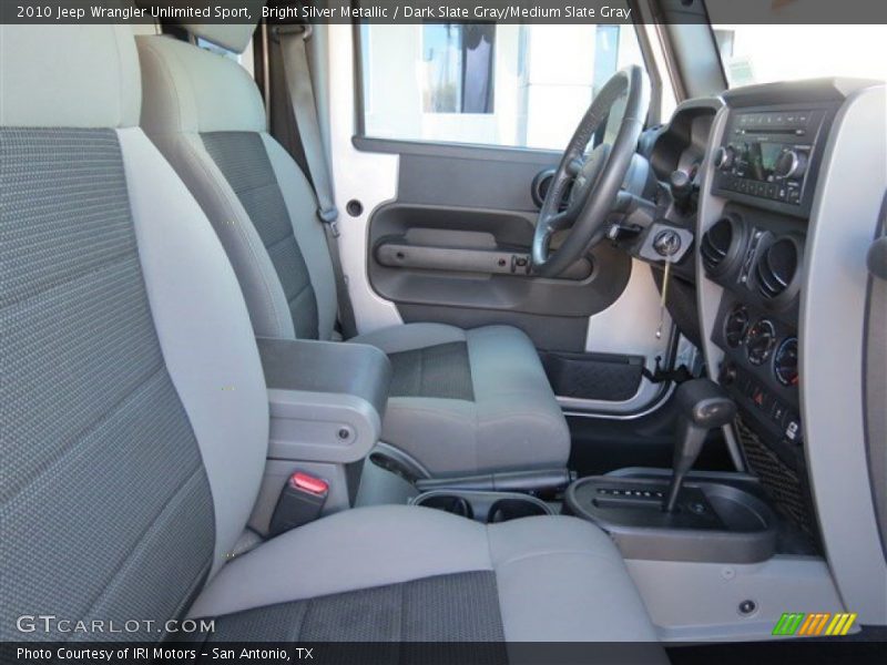 Bright Silver Metallic / Dark Slate Gray/Medium Slate Gray 2010 Jeep Wrangler Unlimited Sport