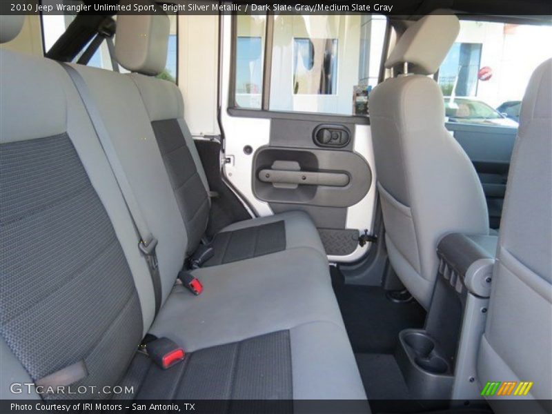 Bright Silver Metallic / Dark Slate Gray/Medium Slate Gray 2010 Jeep Wrangler Unlimited Sport