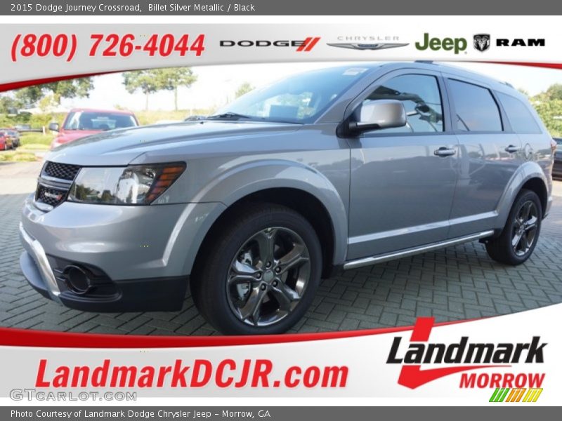 Billet Silver Metallic / Black 2015 Dodge Journey Crossroad
