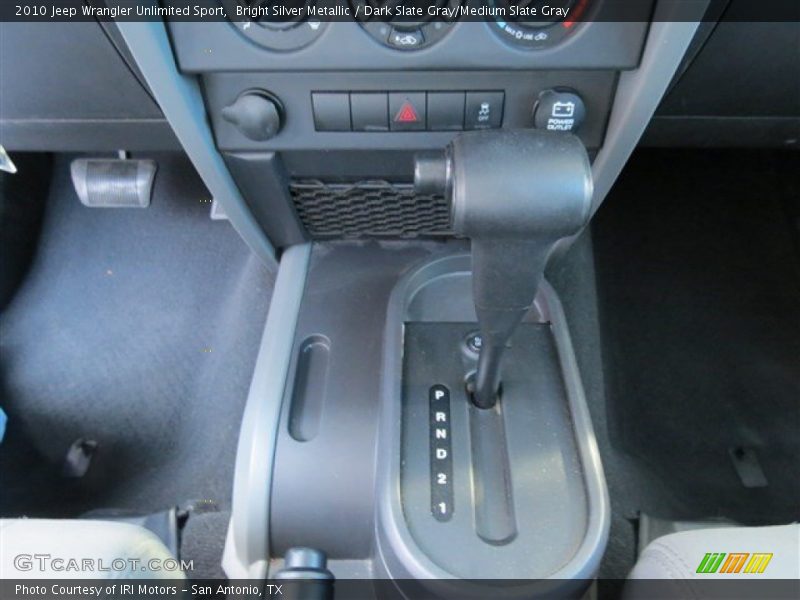 Bright Silver Metallic / Dark Slate Gray/Medium Slate Gray 2010 Jeep Wrangler Unlimited Sport