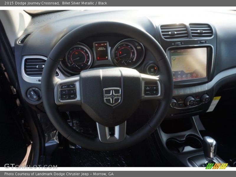 Billet Silver Metallic / Black 2015 Dodge Journey Crossroad