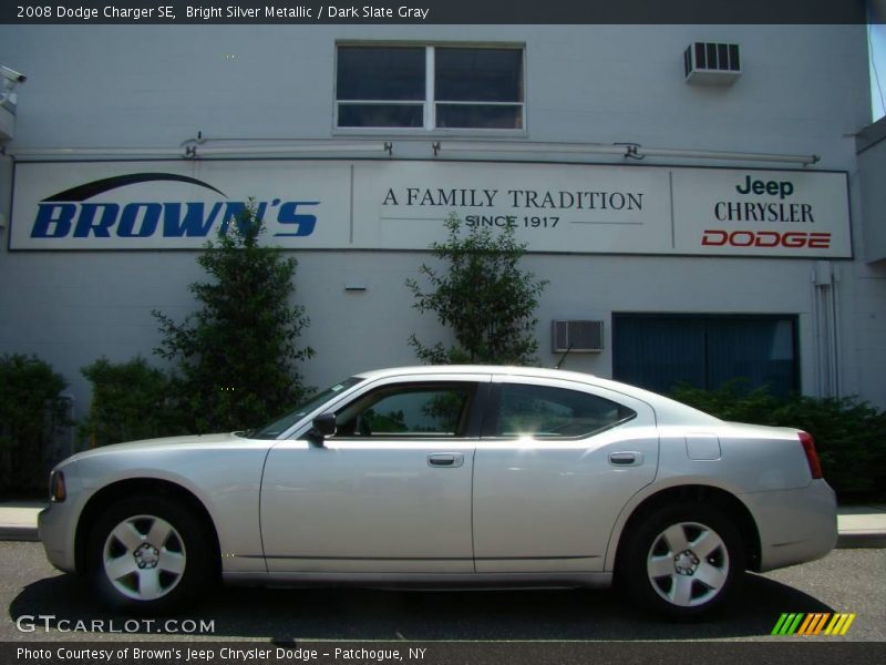 Bright Silver Metallic / Dark Slate Gray 2008 Dodge Charger SE