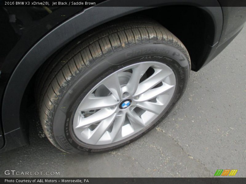 Jet Black / Saddle Brown 2016 BMW X3 xDrive28i