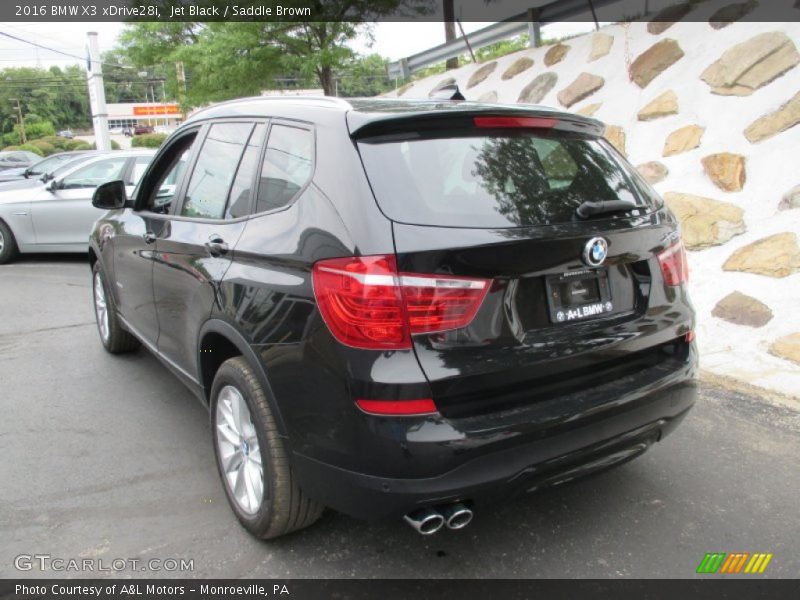 Jet Black / Saddle Brown 2016 BMW X3 xDrive28i