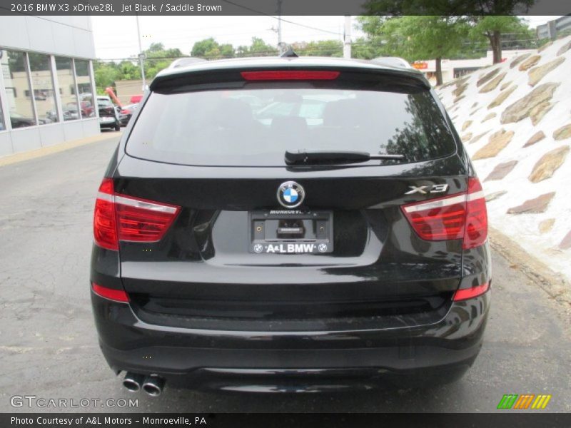 Jet Black / Saddle Brown 2016 BMW X3 xDrive28i