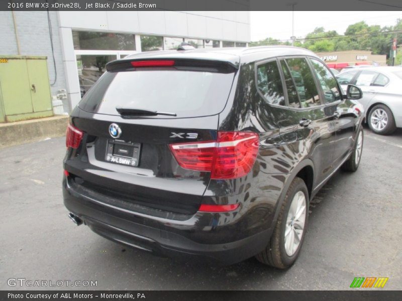 Jet Black / Saddle Brown 2016 BMW X3 xDrive28i