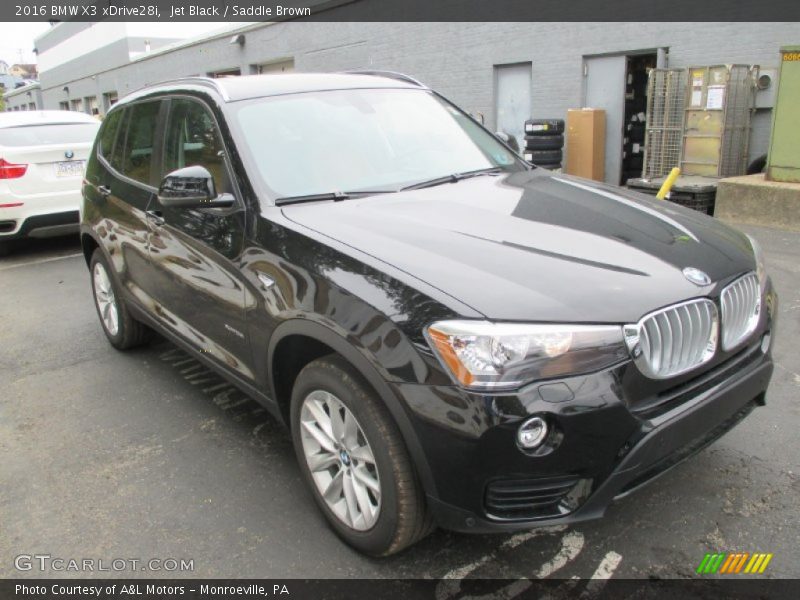 Jet Black / Saddle Brown 2016 BMW X3 xDrive28i