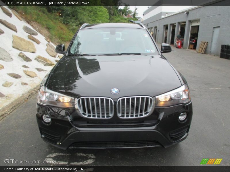 Jet Black / Saddle Brown 2016 BMW X3 xDrive28i