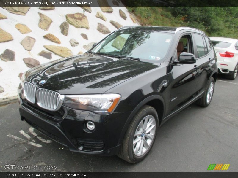 Jet Black / Saddle Brown 2016 BMW X3 xDrive28i