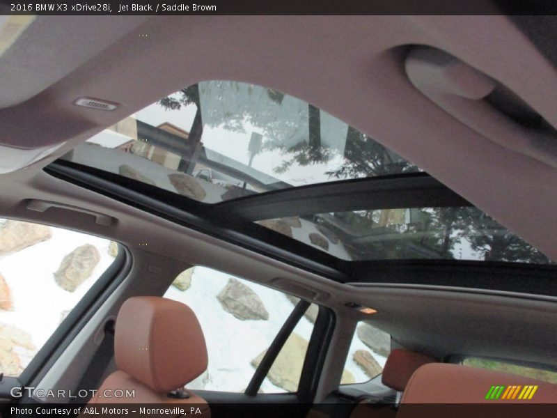 Jet Black / Saddle Brown 2016 BMW X3 xDrive28i