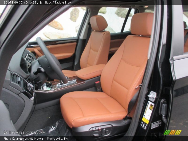 Jet Black / Saddle Brown 2016 BMW X3 xDrive28i