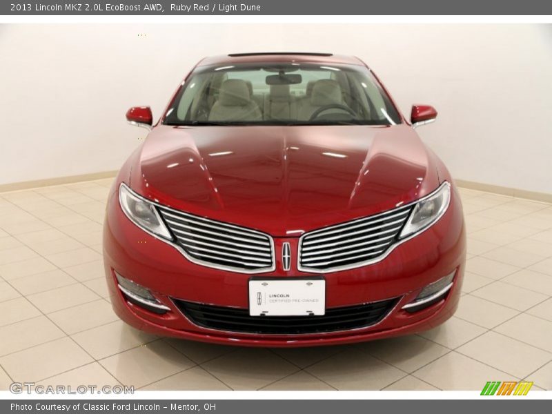 Ruby Red / Light Dune 2013 Lincoln MKZ 2.0L EcoBoost AWD