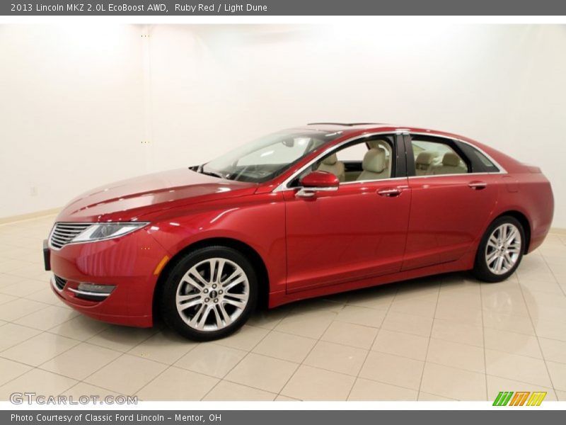 Ruby Red / Light Dune 2013 Lincoln MKZ 2.0L EcoBoost AWD