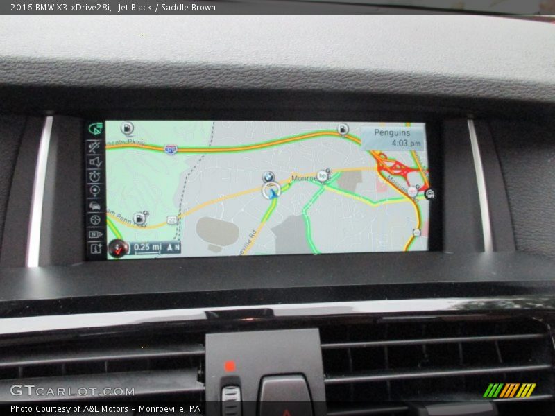 Jet Black / Saddle Brown 2016 BMW X3 xDrive28i