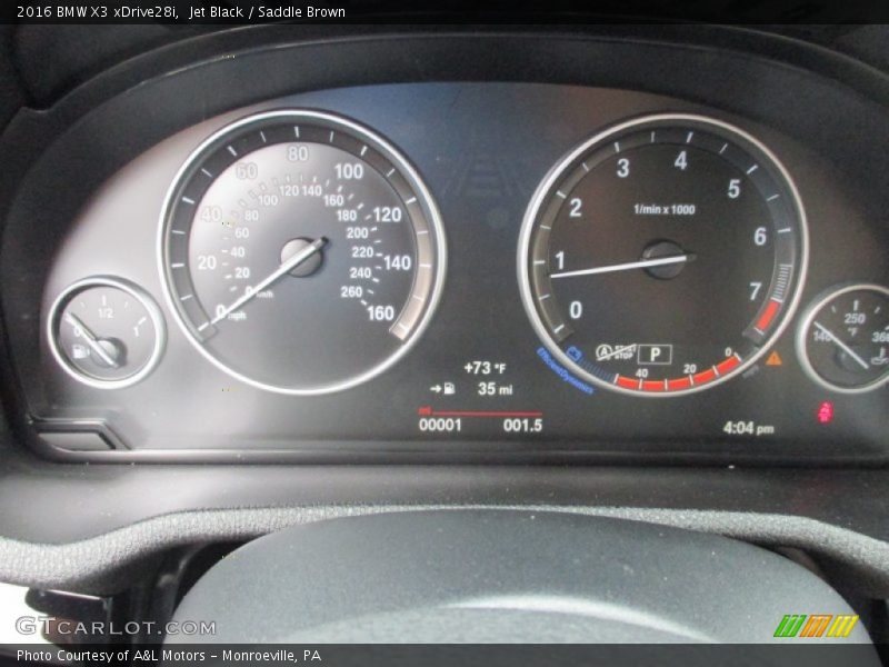 Jet Black / Saddle Brown 2016 BMW X3 xDrive28i