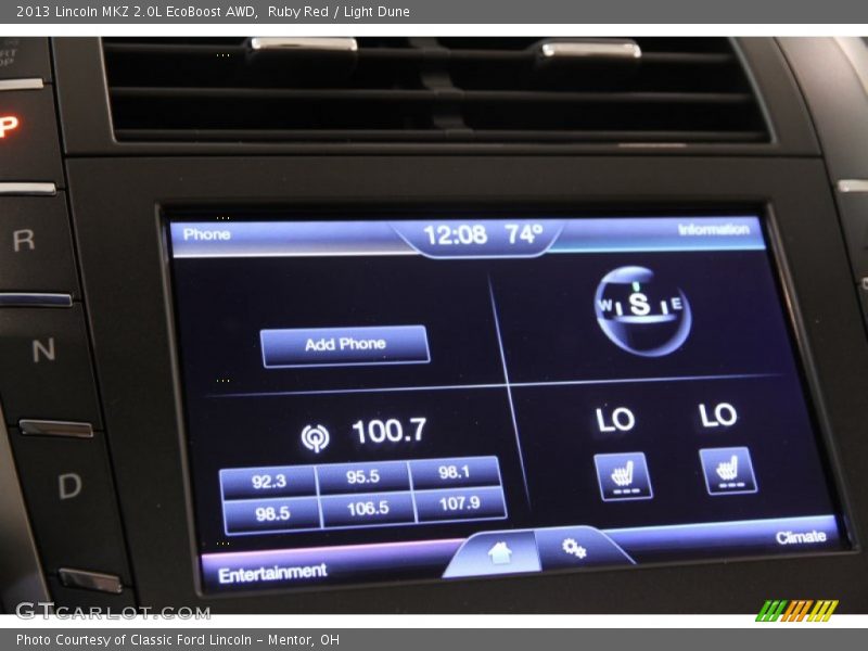 Ruby Red / Light Dune 2013 Lincoln MKZ 2.0L EcoBoost AWD