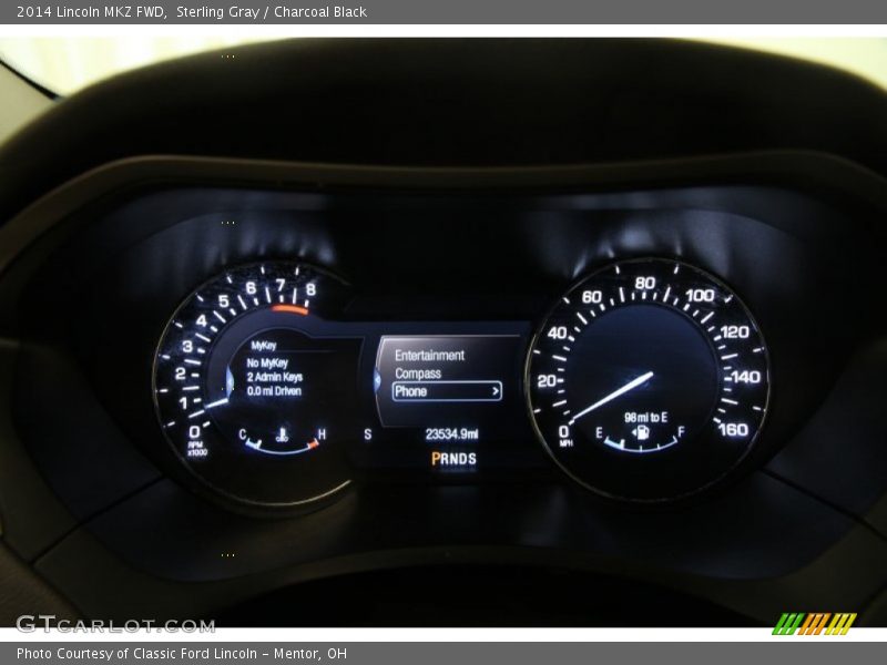 Sterling Gray / Charcoal Black 2014 Lincoln MKZ FWD