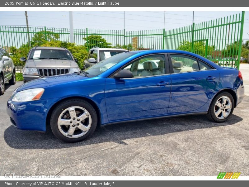 Electric Blue Metallic / Light Taupe 2005 Pontiac G6 GT Sedan