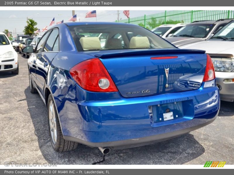 Electric Blue Metallic / Light Taupe 2005 Pontiac G6 GT Sedan